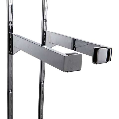 12" end bracket for rectangular hangrail, sold in pairs