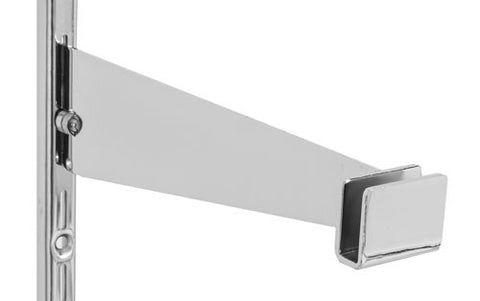 slotted standards hardware & accessories - 12 - inch bracket for rectangular hangrail,  fits 1 - inch slot, 2 - inch OC heavy duty wall standards