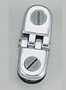 Glass Connector - Single Hinge 2 Way Glass Connector