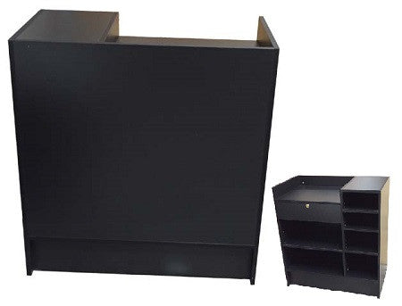 Retail Display Counters Black - 36 x 20 x 38 - Inch