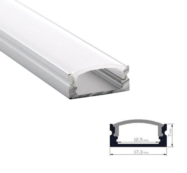 U-Shaped Aluminum Channel System, With Frosted White Diffuser Covers ---C6066