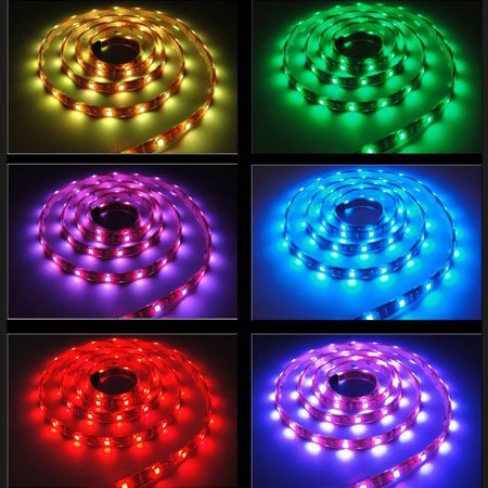5050 RGB LED Strip, 5 Meters, 30LEDs /M, DC 12V, IP 30 ---C5154