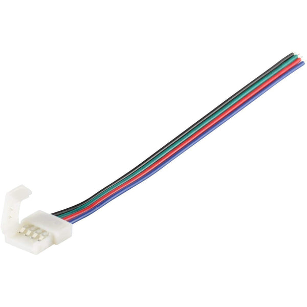 Single End LED Strip Connector for IP30 5050 LED RGB Color Strip Lights ---C5033