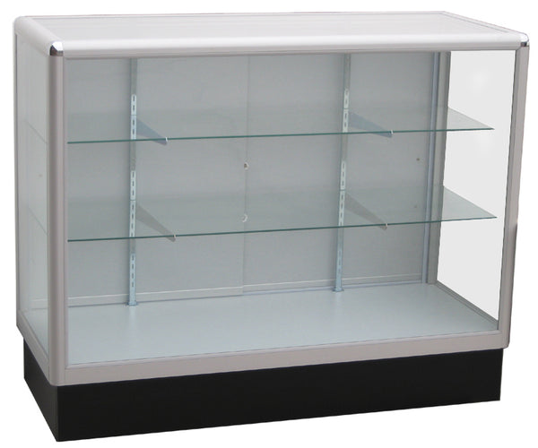 Display Case  With  Tempered Glass And Aluminum Frame In Full Vision - 48 x 38 x20 - Inch