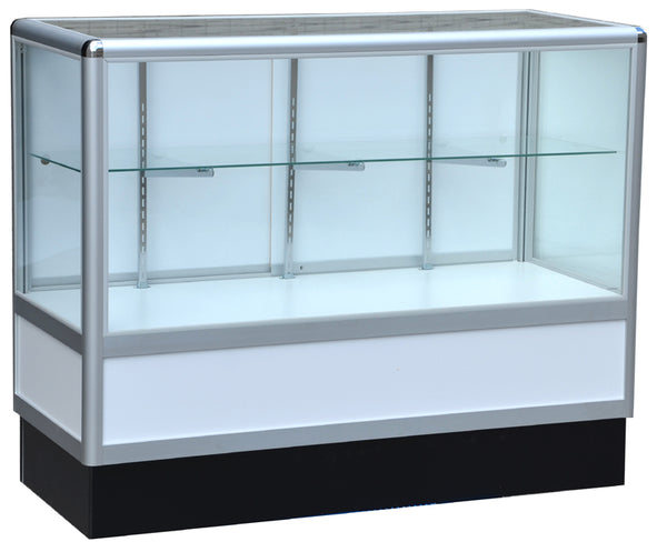 Retail Display Cases With Aluminum Frames In Half Vision - 48 x 38 x20 - Inch