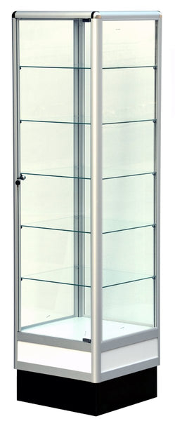 Glass Cabinets With Aluminum Frame - 72 x 20 x20 - Inch