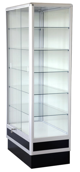 Display Cabinets With Aluminum Frame- 72 x 34 x 20-inch