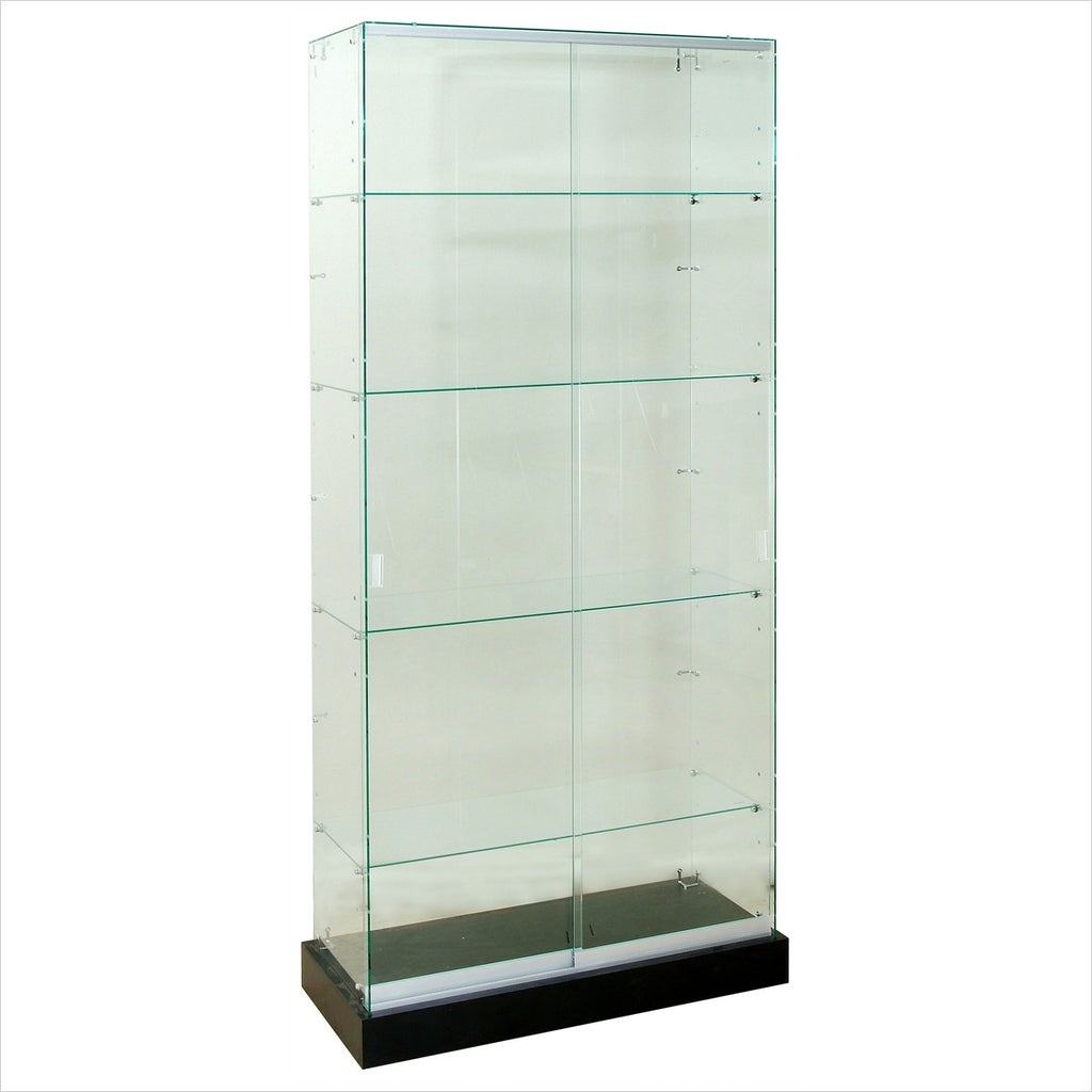 Retail Display Cabinets-Frameless Glass Wall Display Cases -- AO- FTC36