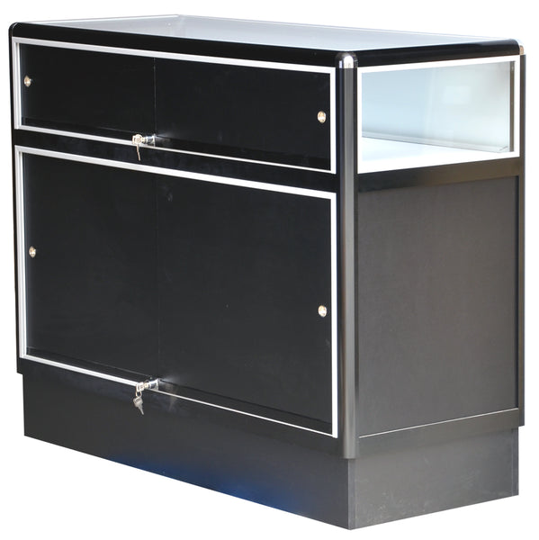 Jewellery Display Cabinet With Aluminum Frames In Black Electrophoresis - 70 x 38 x 20 - Inch