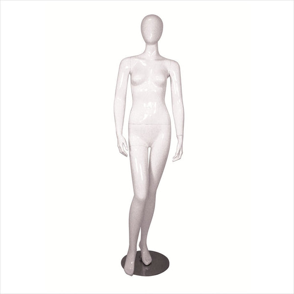 Female Fiber Glass Mannequin with Arms by Side -MICHELLE-1 W