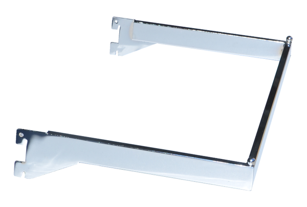 U Shaped Hangrail - U bar for heavy duty wall standards chrome