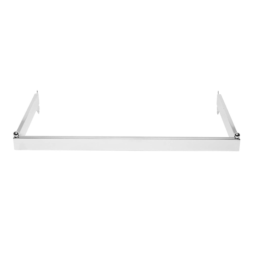 “U” hangrail of 1/2” x 1-1/2” rectangular tubing. 