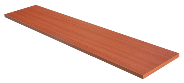 Wood shelf for heavy duty standard system U bar cherry