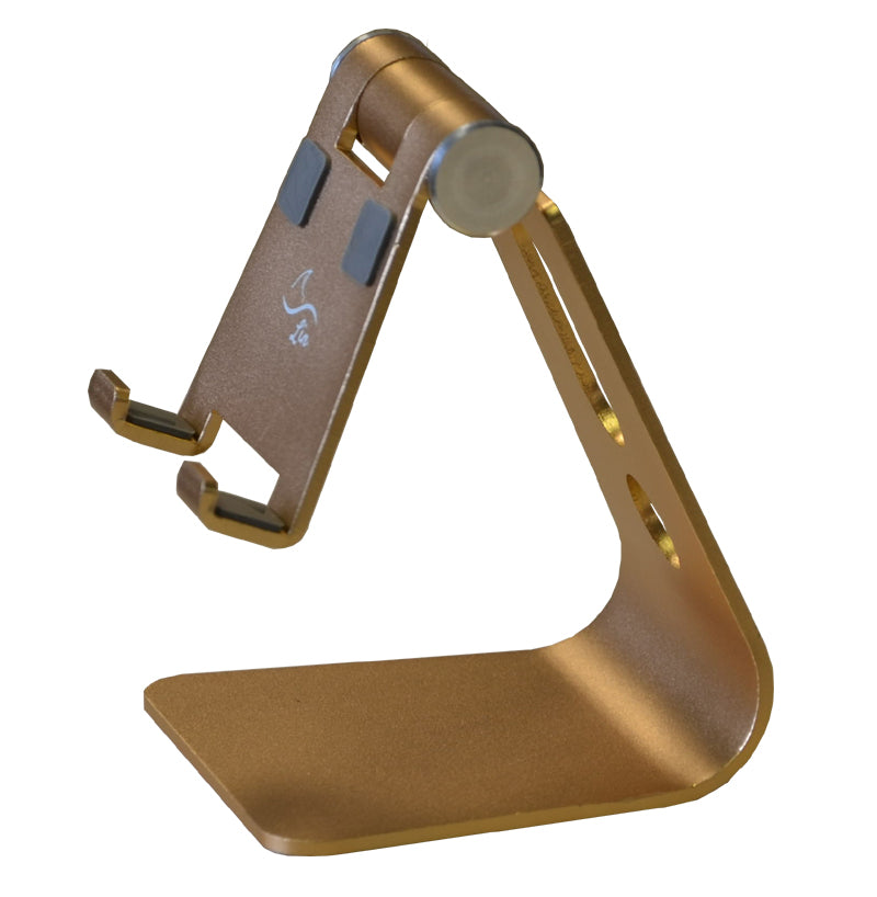 Adjustable Desktop Cell Phone Stand Portable Aluminum Tablet holder ---- Golden