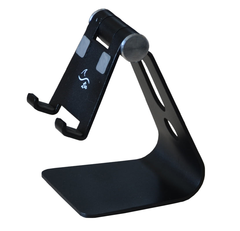 Adjustable Desktop Cell Phone Stand Portable Aluminum Tablet holder ---- Black
