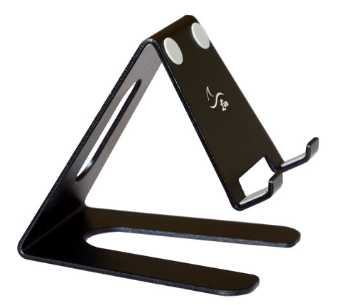 Desktop Cell Phone Stand Portable Aluminum Tablet holder --- Black