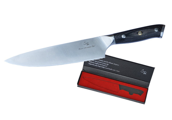 8-inch Professional Chef Knife with brushed matte blade