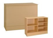 Retail Counters In Maple - 48 x 20 x 38 - Inch