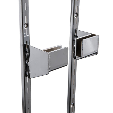 2-1/2" end bracket for rectangular hangrail, sold in pairs