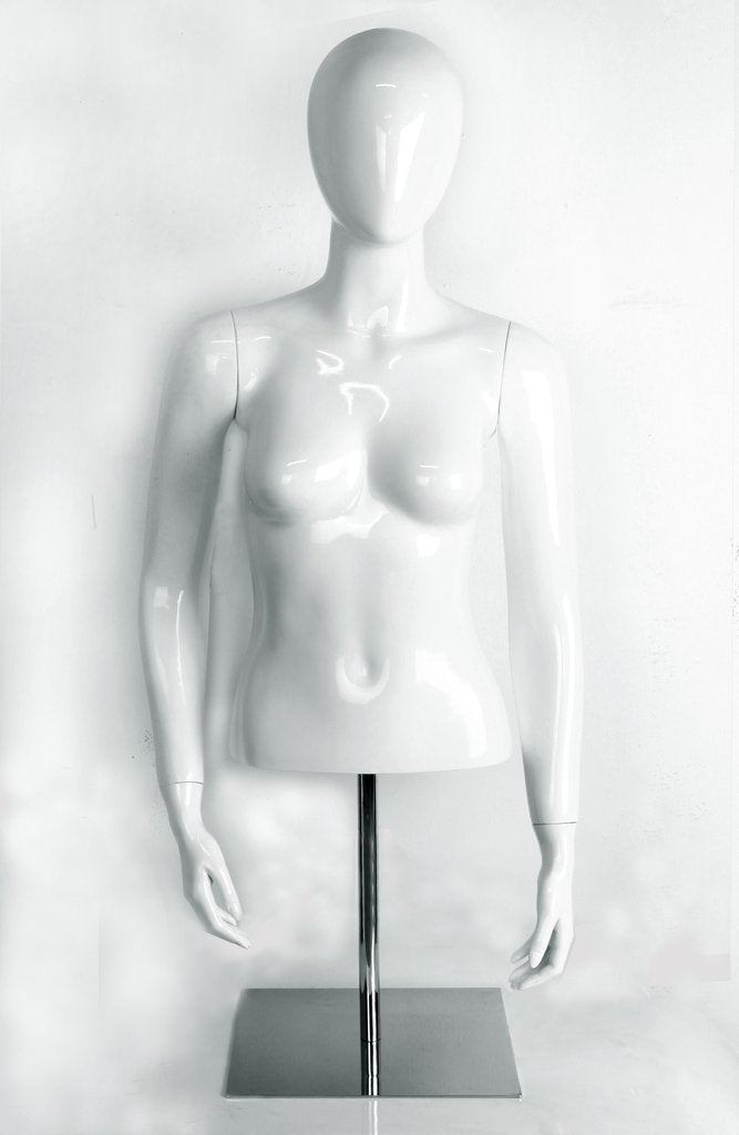 Female Glossy Half Mannequin - HM/FHG