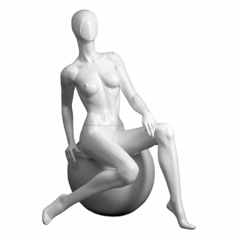 Female mannequin with round stool -SAMANTHA/5