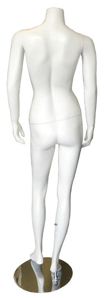Female fiber glass mannequin, headless,white ---DYM34