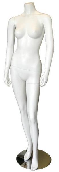 Female fiber glass mannequin, headless,white ---DYM34
