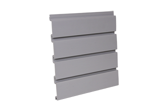 PVC Slatwall 4 x 1 - Foot Gray, and 8 pcs of 4 x 1 - Foot Make 1pc Standard 4 x 8 - Foot Vertical Slatwall