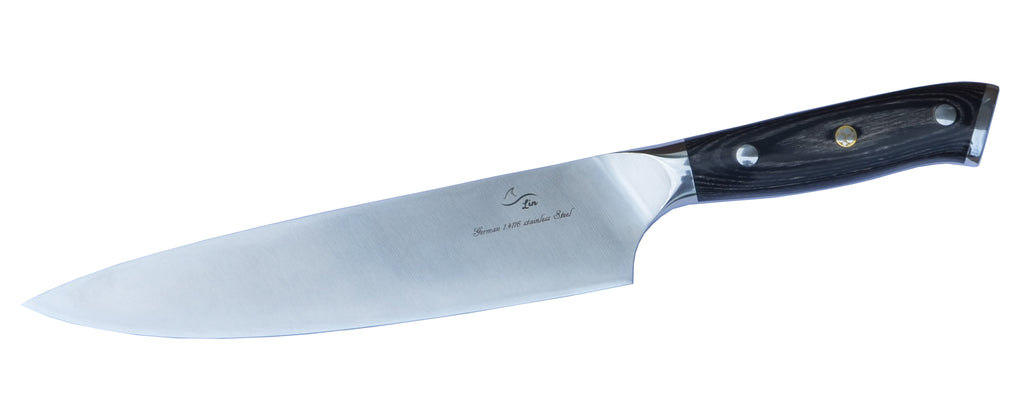 8-inch Professional Chef Knife with brushed matte blade