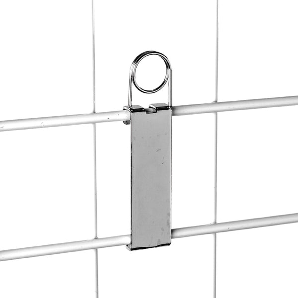 grid wall sign clip in chrome