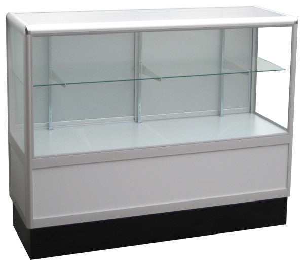 Retail Display Cases With Aluminum Frames In Half Vision - 48 x 38 x20 - Inch