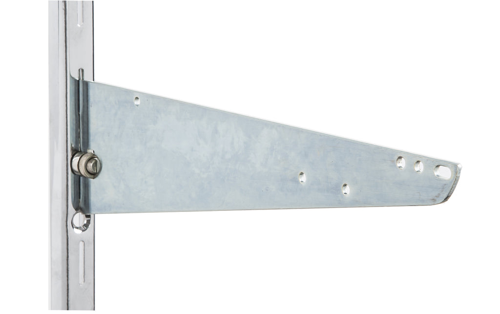 slotted standard shelf bracket ---12 - inch  hangrail bracket for heavy duty standard