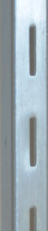 single slot heavy duty wall standard zinc