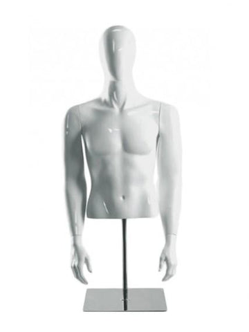 male half mannequin with head
