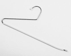 14" wire pants hanger with rubber sleeve