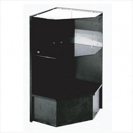 Buy Display Cases Black Pentagon Corner Case - 18 x 18 x 38 - Inch