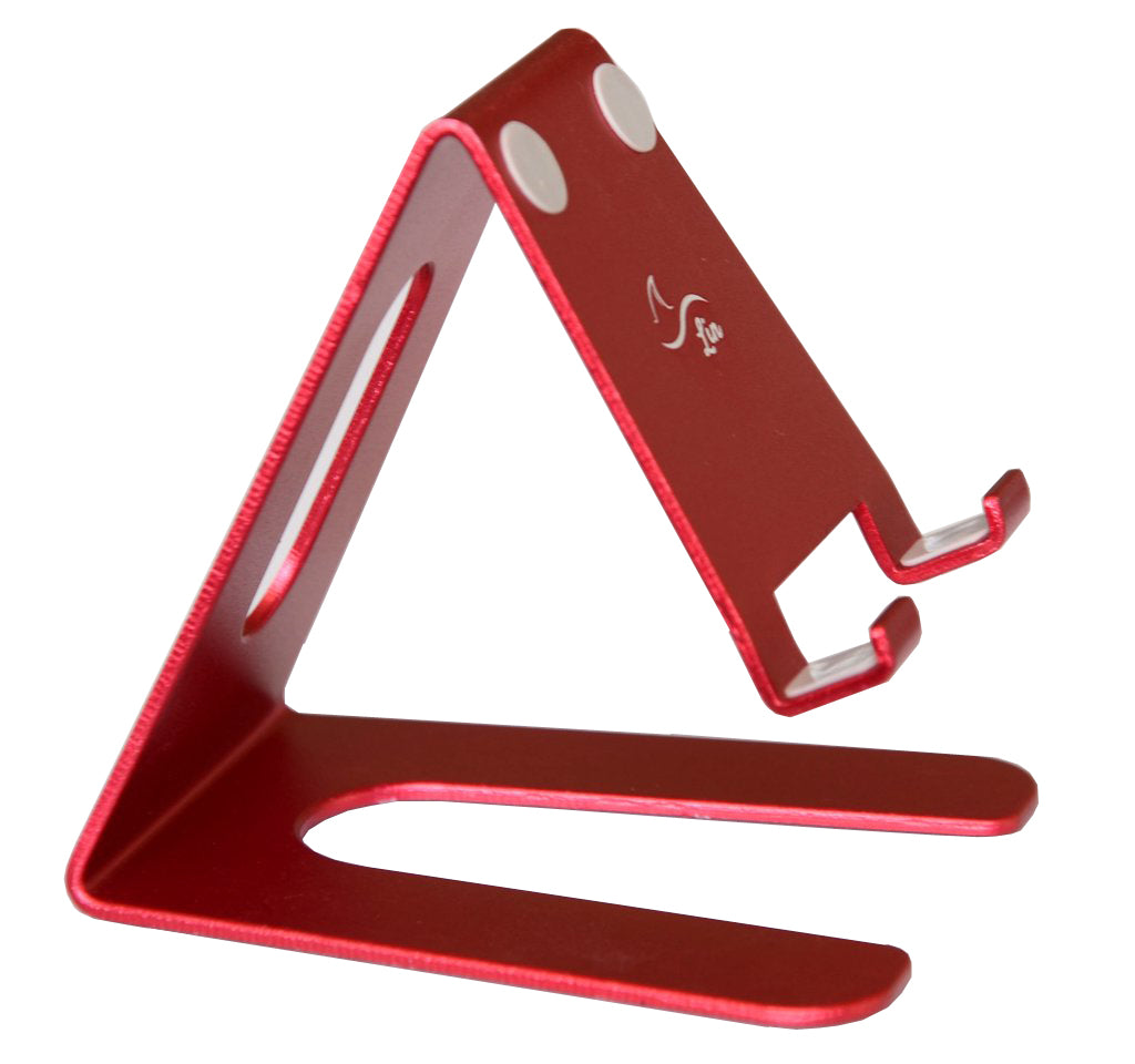 Desktop Cell Phone Stand Portable Aluminum Tablet holder -Red