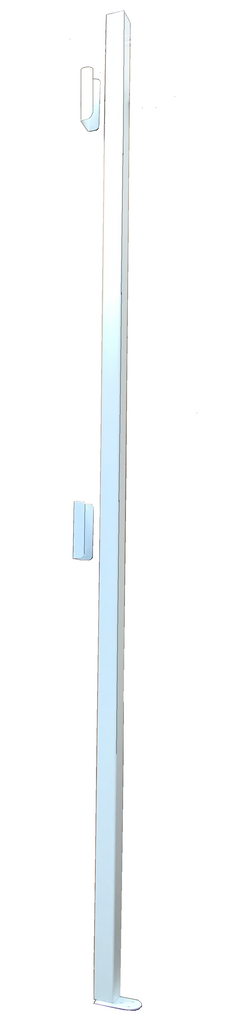 Folding security gate pole