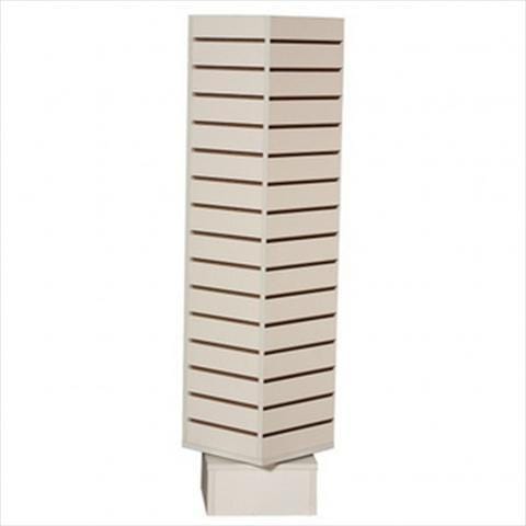 slatwall rotating tower white