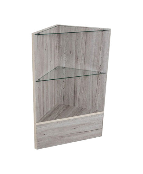 Triangle wood display cases, display showcase corner - WD6BN18